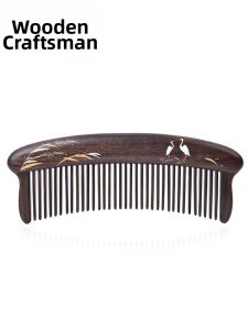 TANDAJIANG | Natural Wooden Comb for Women Long Hair Fluffy Massage