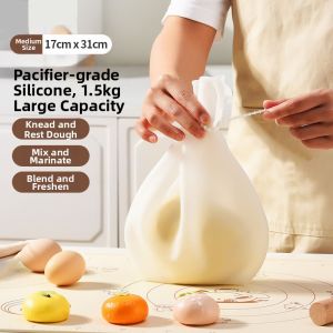 Food Grade Silicone Kneading Bag Dough Rising Bag Rolling Mat