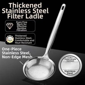 Stainless Steel Food Grade Foam Removing Slotted Spoon