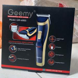 original geemy gm_6005 cordless rechargeable cordless wireless hair trimmer and clipper so good