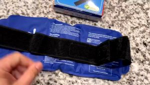 The gel ice pack is a soft wearable reusable cold/hot compress for joint and muscle pain relief