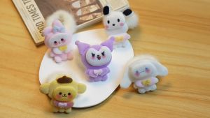 ALENADAY - Ikat Rambut Anak Perempuan karet Bulu Karakter Lucu iket Kuncir Fashion Korea KCR41