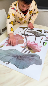DECAL DÁN TƯỜNG HOA SEN 11