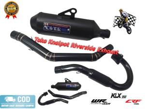 knalpot over racing japan klx dtracker crf wr 155 full hitam