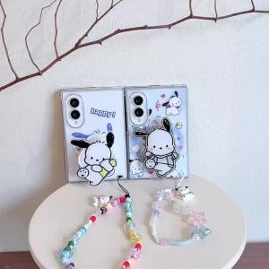 Sanrio | Ốp Điện Thoại Hình Chú Chó Hoạt Hình Dễ Thương Dành Cho Samsung Galaxy Z Fold 8 Ultra6 5 4 Có Dây Đeo Chống Sốc Chống Trầy Xước Chống Nước