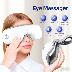 foreverlily | Air Pressure Vibration Eye Massager Relieves Eye Fatigue Eyes Patch Eyes Massage Music Eye Fatigue Relief Massage
