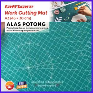 COD Taffware Alas Potong Work Cutting Mat Pad A3 45x30cm / Alas Potong Kain Jahit / Alas Potong Kertas / Alas Potong Kain Papan Kotak / Alas Potong Kain Kertas Gambar Mengukir Kerajinan Bahan Tebal / Alas Potong Dengan Garis Akurat