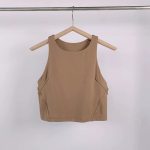 Áo Thun Thể Thao Dạng Quai Racerback Có Lót Bó Cơ Nhanh Khô