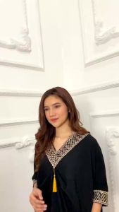 GRATIS ONGKIR Dress Kaftan Humaira Crinkle Jumbo