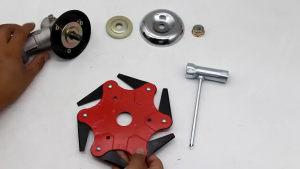 6 Blades Mata Mesin Potong Rumput / Lawn Mower Accessories / Baja Mangan Kepala Pemangkas