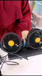 SUPER MURAH!!! Kipas Angin Mobil YZH-T303 Double-Headed Fan Aksesoris Mobil Interior
