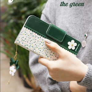 Honor Magic7 pro Womens Flip Cover Style Phone Case Full Protection Wallet Design Fashionable Minimalist Green Color