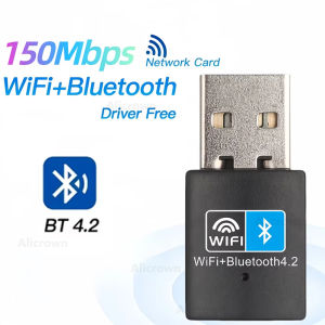 900Mbps WiFi6 USB Wireless Network Card 2.4G/5GHz Bluetooth 5.4 Adapter Driver-Free 150M BT4.2 Wireless Adapter for PC Laptop