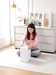 Thickened transparent shoe box foldable plastic storage flap drawer style shoe box