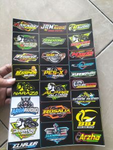 Stiker Kasper Audio | Stiker BBJ audio | Stiker Cap Jaran Audio |System Audio | Stiker Sound System Anti Air | Stiker Vynil