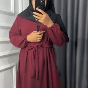 Liana Dress Bahan Crinkle Airflow Banyak Variasi Ukuran Dan Warnanya / Gamis Dress Terbaru / Gamis Wanita Terlaris