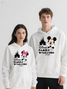 Mickey Mouse Minnie Boy Girl Kid Hoodie Family Parent-child Autumn Winter Sweater Oversized Casual Men Women Couple Long Sleeves