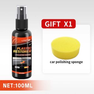 Car Plastic Restorer Back To Black Gloss Plastic Renovator Longlasting Coating Leather Restore Auto Polish Cleaning Products