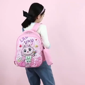ห้องปฏิบัติการ พร้อมส่ง ส่งจากไทย กระเป๋านักเรียน ลายลาบู น่ารัก สําหรับ อนุบาล-ประถม 1-3-6 สําหรับนักเรียนอนุบาล