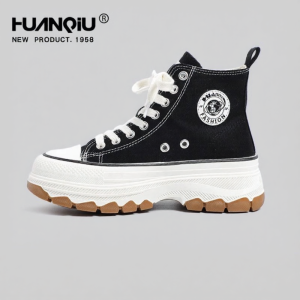 HuanQiu | Elevating Casual High-top Canvas Shoes