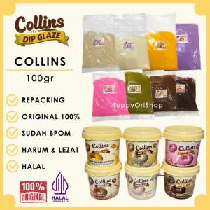 COLLINS Dip Glaze 200gr Selai Original Lezat Harum | Selai untuk Roti Donat dan aneka Makanan