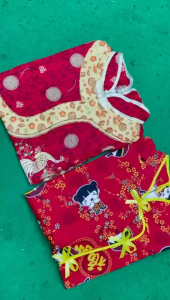 Dress Gong Xi Fa Cai Anak Perempuan Usia 3 Bulan sampai 7 Tahun Bahan Katun Model Desain Elegan