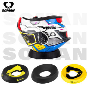 Motorcycle Helmet Stands Round Helmet Donut Ring Service Pad Portable for Clean Visor Remove Pads and Installing Equipments