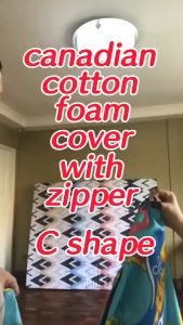 Foam cover with long zipper 4 & 6 inches thick single double family quuen king size canadian cotton