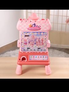 Đồ chơi máy game điện tử xèng bar hoa quả tính điểm mini mô hình khủng long có xu đèn nhạc giải trí vui nhộn cho bé