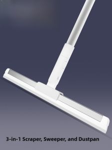 Magic Broom Household Floor Sweeping Bathroom Water Scraper Soft Rubber Quick Dry Bathroom Floor Water Scraper Mop Two-In-One