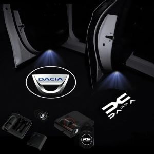 ประตูรถ LED HD ยินดีต้อนรับ SHADOW โปรเจคเตอร์โคมไฟโลโก้สําหรับ Dacia Duster Logan Sandero 2 Mcv Sandero MK Cilo Stepway