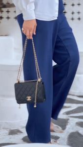 MDLY Celana panjang kain wanita/Celana Casual Soft Linen/Celana Pinggang Karet/Hajra Pant by Mdly