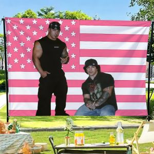 Influencer T-Tren Twins-S USA flag For Garden Party Living Room Home Wall Decor Banner Bedroom Outdoor Tapestry
