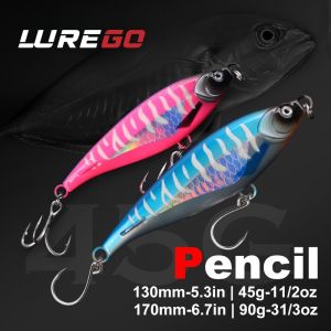 1PC  Heavy-Duty Sinking Pencil Lure 13cm/17cm – Offshore Hard Bait for Tuna Deep Sea Boat Fishing Lure