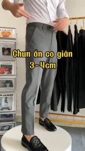 Quần Tây Nam Cạp Chun Ẩn Co Giãn Thoải Mái – Form Slimfit Tôn Dáng – Quần Âu Công Sở Đi Làm Đi Tiệc