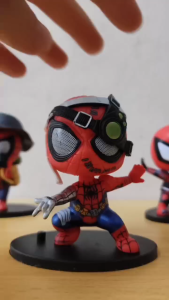 Spiderman (10cm) Action Figure Toys Superhero Decoration Q Version The Amazing Spider Man Peter Benjamin Parker