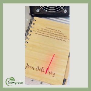 PERSONALIZED Bamboo Notebook with Engrave for Giveaways