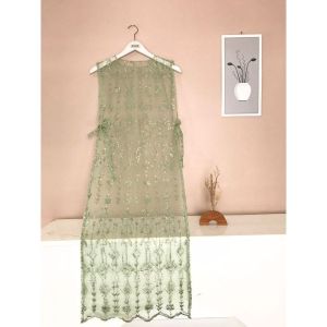 Outer Brokat Vest Ikat Samping - Rompi Motif