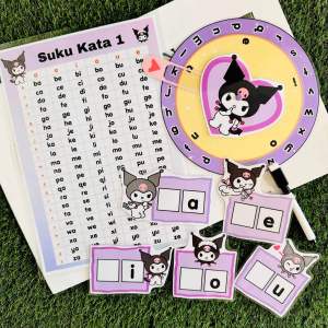 Kuromi •BM Suku Kata Wheel | Suitable 4-8 Years Old | Preschool Learning