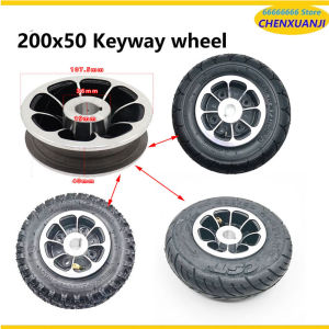 19MM Keyway 200x50 Tire for Speedway Mini 4 Pro Solid Tire Electric Scooter - Rima Mini 4 Pro 200X50 Wheel Replacement Parts