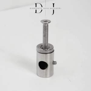 Silinder Samping Konektor Pipa Railing Jari-Jari 05 Inch Stainless Steel 304 (Penghubung Braket Joint Fleksibel)