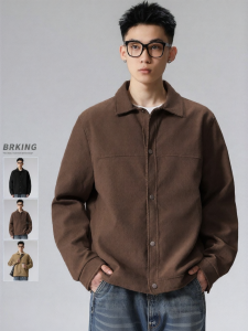 Wood soon | Retro American Style Jacket Versatile Outerwear Comfort Fit Autumn Winter