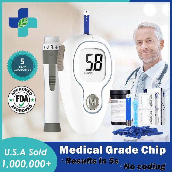 Blood Sugar Test Kit With 50pcs Glucose Test Strip And Lancets Blood sugar test kit with 50pcs glucose test strip and lancets