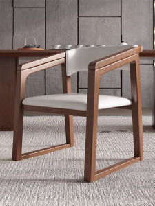 MU FENG ZHI NAN | Rustic Zen Dining Chair Walnut