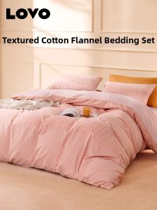 Stylish 100% Cotton Flannel Four-Piece Bedding Set