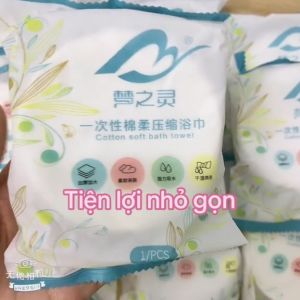 Khăn Tắm Nén Du Lịch 70x140cm Bằng Cotton Siêu Gọn và Tiện Lợi