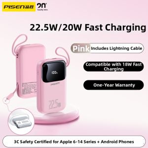 PISEN | Certified High Capacity Portable Fast Charging Power Bank 20000mAh