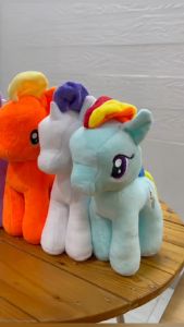 ตุ๊กตาโพนี่ สีสวย น่ารักงานป้ายลิขสิทธิ์แท้ ขนาด 30ซม. มีให้เลือก6แบบ ตุ๊กตาตัวใหญ่ ตุ๊กตาน่ารัก ตุ๊กตานุ่มนิ่ม