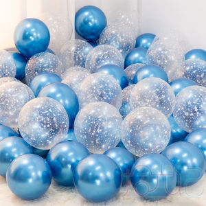 Birthday Party Star Print Transparent Balloons Wedding Decorations Confetti Balls Room Decoration Latex Balloons Festive Supplies