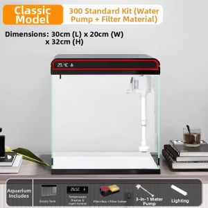 Sunsun | Small Desktop Eco-friendly Aquarium with Ultra-clear Glass